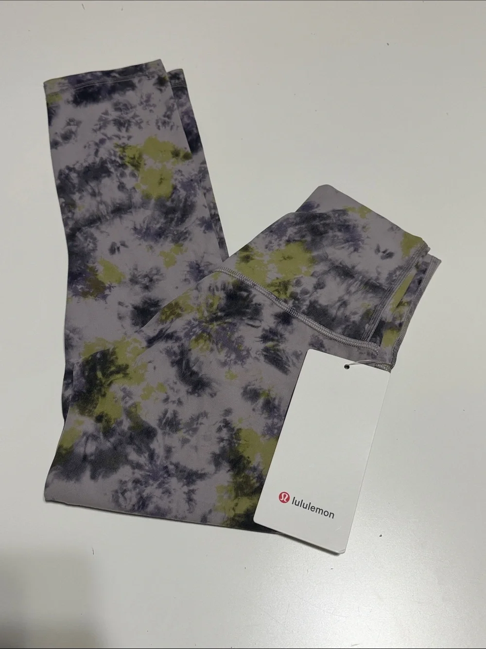 lululemon athletica Kids Tie-Dye Leggings - Purple & Olive